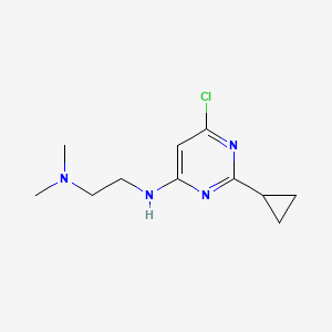 B1470797 N1-(6-chloro-2-cyclopropylpyrimidin-4-yl)-N2,N2-dimethylethane-1,2-diamine CAS No. 1487362-28-6