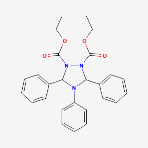 B14707989 Diethyl 3,4,5-triphenyl-1,2,4-triazolidine-1,2-dicarboxylate CAS No. 13175-10-5