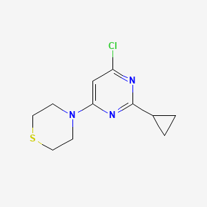 B1470804 4-(6-Chloro-2-cyclopropylpyrimidin-4-yl)thiomorpholine CAS No. 1513031-19-0