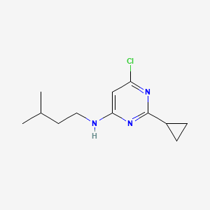 B1470806 6-chloro-2-cyclopropyl-N-isopentylpyrimidin-4-amine CAS No. 1479851-07-4