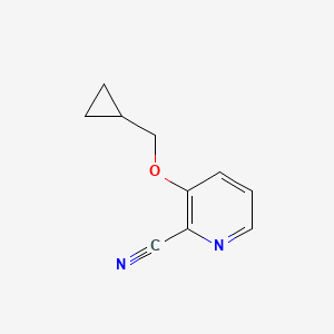 molecular formula C10H10N2O B1470812 3-(环丙基甲氧基)吡啶甲腈 CAS No. 1522891-53-7