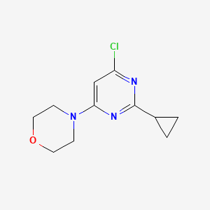 B1470820 4-(6-Chloro-2-cyclopropylpyrimidin-4-yl)morpholine CAS No. 1412954-81-4