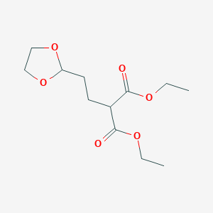 Diethyl [2-(1,3-dioxolan-2-yl)ethyl]propanedioate