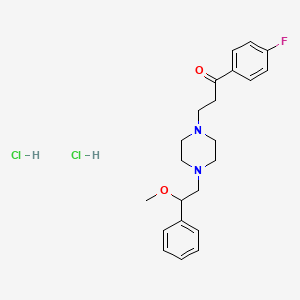 4'-Fluoro-3-(4-(beta-methoxyphenethyl)-1-piperazinyl)propiophenone dihydrochloride