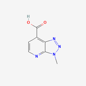 molecular formula C7H6N4O2 B1470829 3-甲基-3H-[1,2,3]三唑并[4,5-b]吡啶-7-羧酸 CAS No. 1785515-89-0