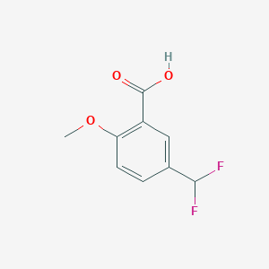 molecular formula C9H8F2O3 B1470833 5-(Difluoromethyl)-2-methoxybenzoic acid CAS No. 927800-82-6