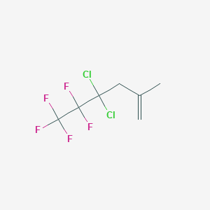 B14708378 4,4-Dichloro-5,5,6,6,6-pentafluoro-2-methylhex-1-ene CAS No. 18599-03-6