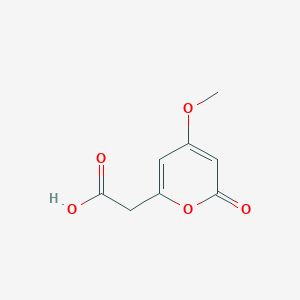 2-(4-Methoxy-6-oxopyran-2-yl)acetic acid