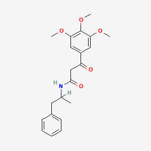 N-(alpha-Methylphenethyl)-2-(3,4,5-trimethoxybenzoyl)-acetamide