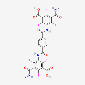 Isophthalamic acid, 5,5'-(1,4-phenylenebis(carbonylimino))bis(N-methyl-2,4,6-triiodo-