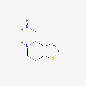 molecular formula C8H12N2S B1470848 (4,5,6,7-Tetrahydrothieno[3,2-c]pyridin-4-ylmethyl)amine CAS No. 1428233-78-6