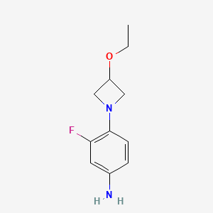 molecular formula C11H15FN2O B1470849 4-(3-Éthoxyazétidin-1-yl)-3-fluoroaniline CAS No. 1706448-56-7