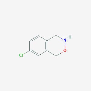 molecular formula C8H8ClNO B14708537 7-Chloro-3,4-dihydro-1H-2,3-benzoxazine CAS No. 21977-12-8