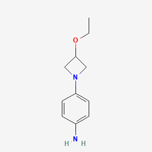 molecular formula C11H16N2O B1470856 4-(3-Ethoxyazetidin-1-yl)aniline CAS No. 1706462-07-8