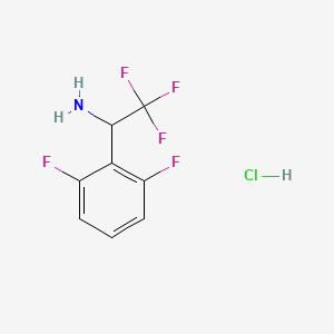 1-(2,6-Difluorophenyl)-2,2,2-trifluoroethan-1-amine hydrochloride