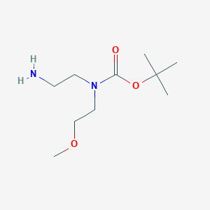molecular formula C10H22N2O3 B1470867 tert-butyl N-(2-aminoethyl)-N-(2-methoxyethyl)carbamate CAS No. 1427380-88-8