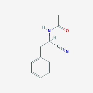 N-(1-cyano-2-phenylethyl)acetamide