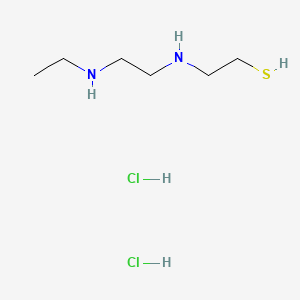 Ethanethiol, 2-((2-(ethylamino)ethyl)amino)-, dihydrochloride