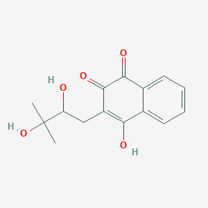 3-(2,3-Dihydroxy-3-methylbutyl)-4-hydroxynaphthalene-1,2-dione