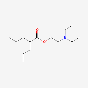 Valeric acid, 2-propyl-, 2-(diethylamino)ethyl ester