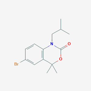 2H-3,1-Benzoxazin-2-one, 1,4-dihydro-6-bromo-4,4-dimethyl-1-isobutyl-