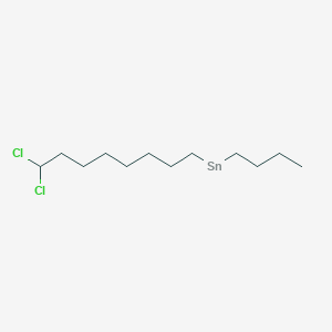 molecular formula C12H24Cl2Sn B14708824 Butyl(8,8-dichlorooctyl)stannane CAS No. 18478-30-3