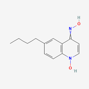 N-(6-butyl-1-hydroxyquinolin-4-ylidene)hydroxylamine