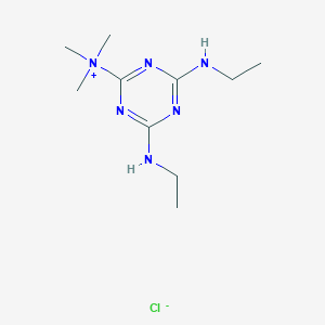 4,6-Bis(ethylamino)-N,N,N-trimethyl-1,3,5-triazin-2-aminium chloride