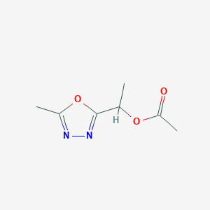 1-(5-Methyl-1,3,4-oxadiazol-2-yl)ethyl acetate