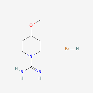 molecular formula C7H16BrN3O B1470898 4-Methoxypiperidine-1-carboximidamide hydrobromide CAS No. 1443980-95-7