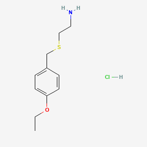 2-[(4-Ethoxyphenyl)methylsulfanyl]ethanamine;hydrochloride