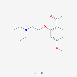 Propiophenone, 2'-(2-(diethylamino)ethoxy)-4'-methoxy-, hydrochloride