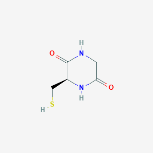 (3R)-3-(Sulfanylmethyl)piperazine-2,5-dione