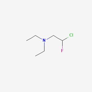 2-Chloro-N,N-diethyl-2-fluoroethan-1-amine