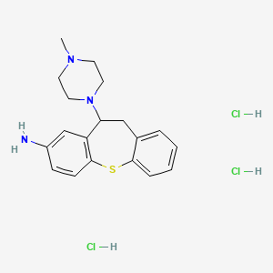 5-(4-methylpiperazin-1-yl)-5,6-dihydrobenzo[b][1]benzothiepin-3-amine;trihydrochloride