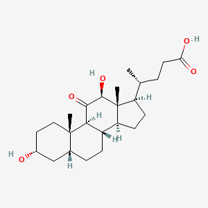 3alpha,12beta-Dihydroxy-11-oxo-5beta-cholan-24-oic Acid