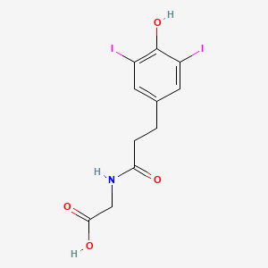 N-[3-(4-Hydroxy-3,5-diiodophenyl)propanoyl]glycine