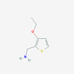 molecular formula C7H11NOS B1470912 [(3-Ethoxy-2-thienyl)methyl]amine CAS No. 1428233-04-8