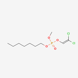 Phosphoric acid, 2,2-dichlorovinyl heptyl methyl ester