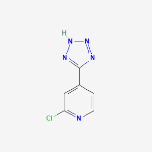 molecular formula C6H4ClN5 B1470913 2-chloro-4-(1H-tetrazol-5-yl)pyridine CAS No. 1196152-14-3