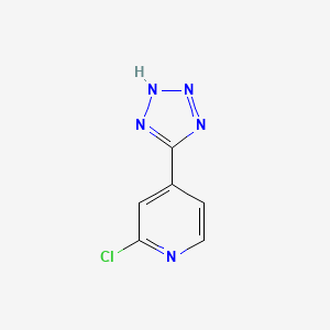 molecular formula C6H4ClN5 B1470913 2-クロロ-4-(1H-テトラゾール-5-イル)ピリジン CAS No. 1196152-14-3