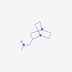 molecular formula C8H17N3 B1470921 1,4-二氮杂双环[2.2.2]辛烷-2-基甲基)甲胺 CAS No. 1428233-05-9