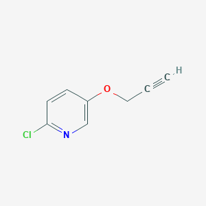 molecular formula C8H6ClNO B1470922 2-Chloro-5-(prop-2-yn-1-yloxy)pyridine CAS No. 1506704-96-6