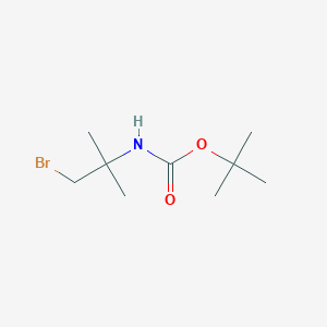 molecular formula C9H18BrNO2 B1470930 N-Boc-1-bromo-2-méthyl-2-propanamine CAS No. 1391026-60-0