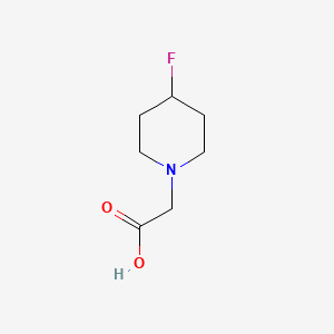 molecular formula C7H12FNO2 B1470941 2-(4-フルオロピペリジン-1-イル)酢酸 CAS No. 1228821-69-9