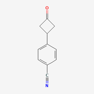 molecular formula C11H9NO B1470944 4-(3-Oxocyclobutyl)benzonitrile CAS No. 1378817-70-9