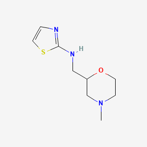molecular formula C9H15N3OS B1470946 N-[(4-methylmorpholin-2-yl)methyl]-1,3-thiazol-2-amine CAS No. 1423035-13-5