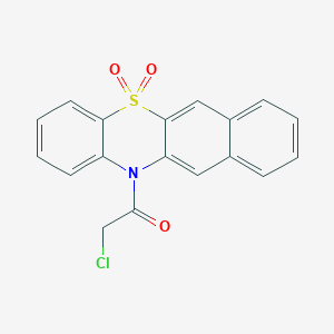 2-Chloro-1-(5,5-dioxido-12h-benzo[b]phenothiazin-12-yl)ethanone