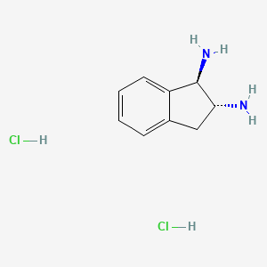 (1R,2R)-2,3-Dihydro-1H-indene-1,2-diamine dihydrochloride