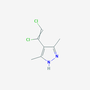 4-(1,2-Dichloroethenyl)-3,5-dimethyl-1H-pyrazole